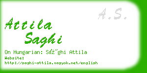 attila saghi business card